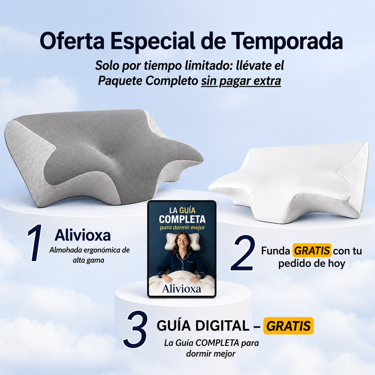 Alivioxa™ – Almohada Cervical